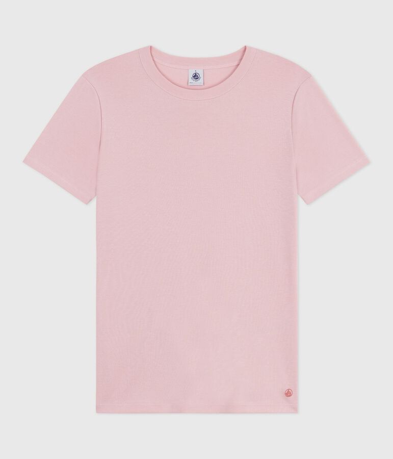 Tee-shirt femme l'iconique en coton manches courtes rose JOLI