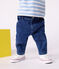 Pantalon bébé en denim bleu DENIM MOYEN