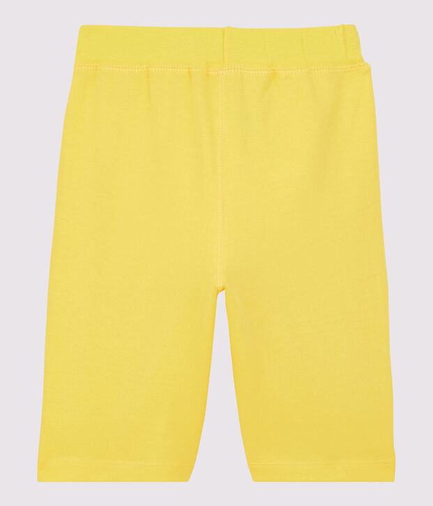 Bermuda en jersey enfant gar&ccedil;on jaune