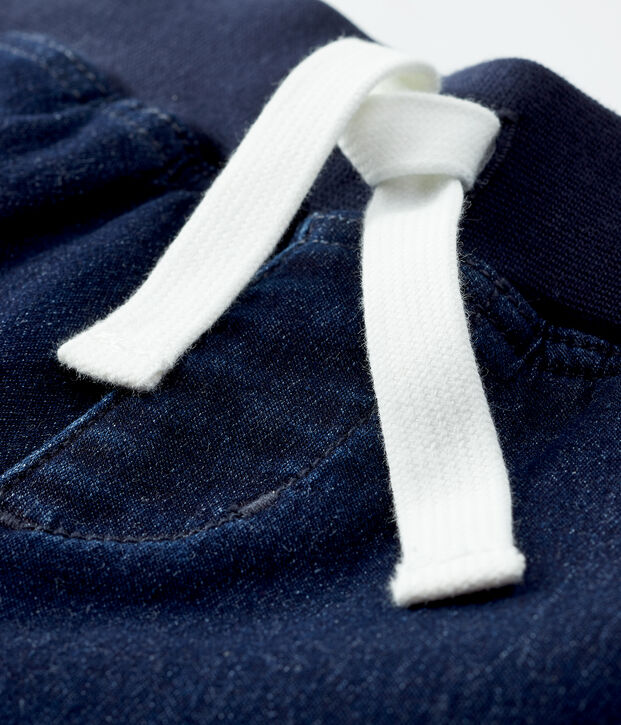 Bermuda enfant gar&ccedil;on bleu