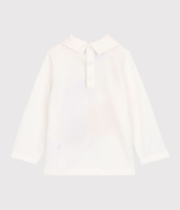 Tee-shirt en coton b&eacute;b&eacute; blanc