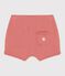 Short bébé en coton bio rose PAPAYE