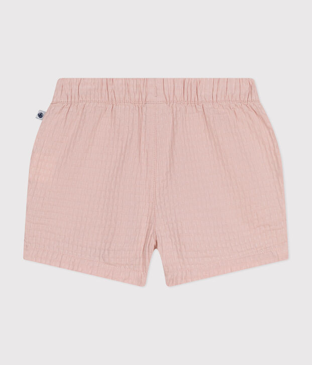 Short en fa&ccedil;onn&eacute; b&eacute;b&eacute; rose