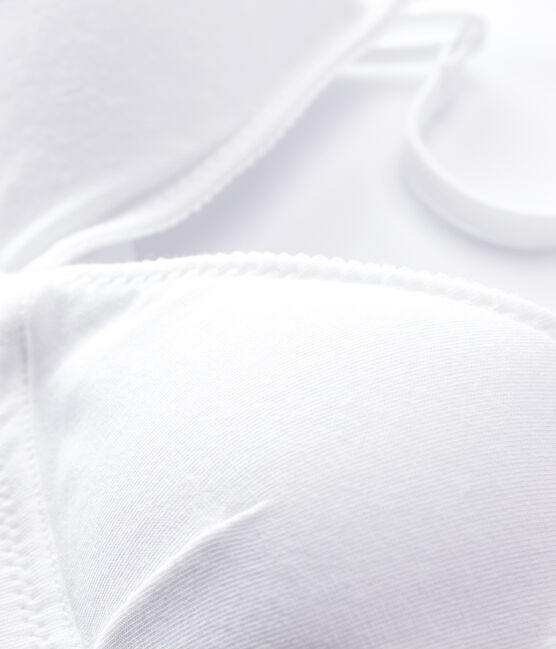 Soutien-gorge paddé blanc fille blanc ECUME