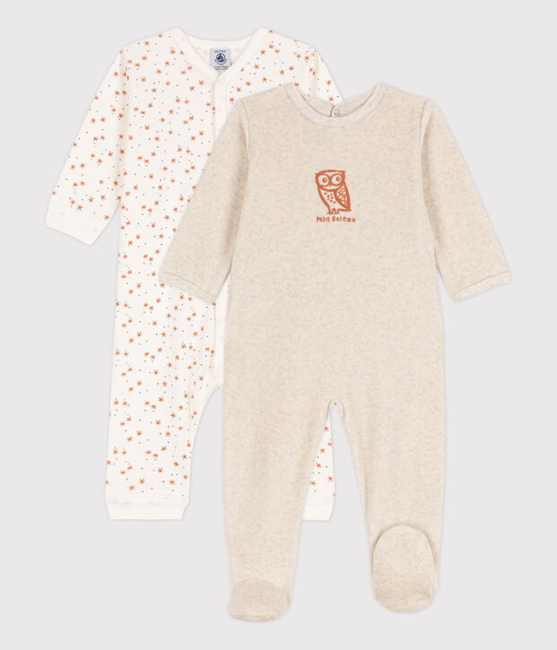 Lot de 2 dors bien etoile b&eacute;b&eacute; en coton multicouleur