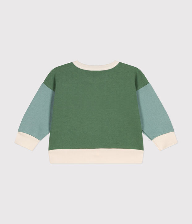 Sweatshirt en molleton b&eacute;b&eacute; &eacute;cru/multicouleur