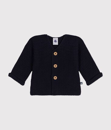 PETIT BATEAU - Cardigan en tricot point mousse bébé