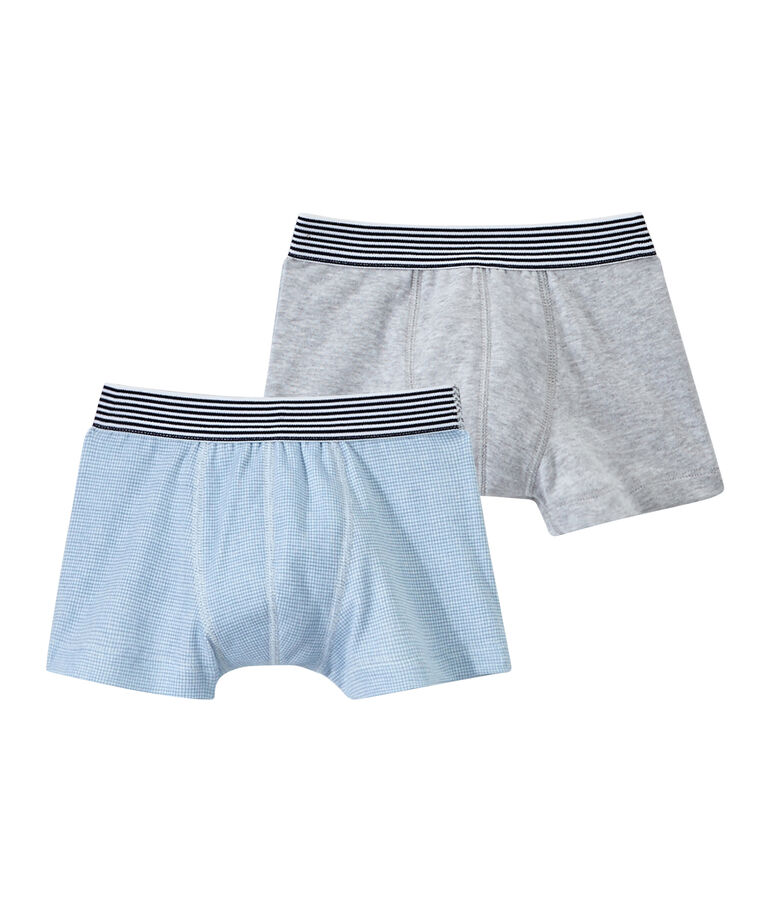 Lot de 2 boxers gar&ccedil;on blanc