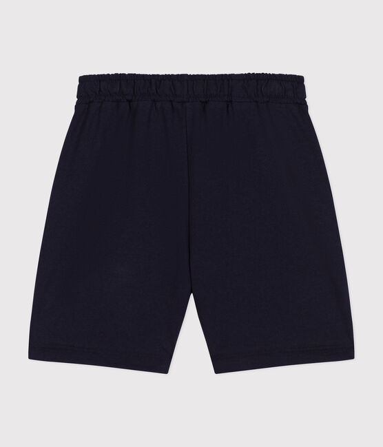 Short en coton enfant garçon bleu SMOKING