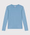 Tee-shirt L'ICONIQUE col rond en coton Femme bleu AZUL