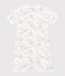 Combinaison en coton imprimé arc-en-ciel bébé blanc MARSHMALLOW/blanc MULTICO