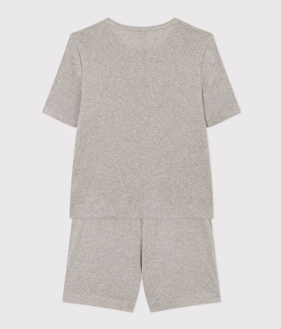 Pyjacourt en coton femme gris CHATON CHINE