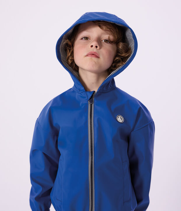 Blouson enfant uni bleu