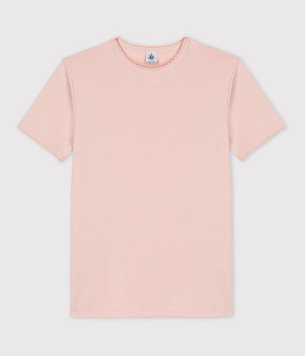 Tee-shirt L'ICONIQUE  cocotte en coton Femme rose