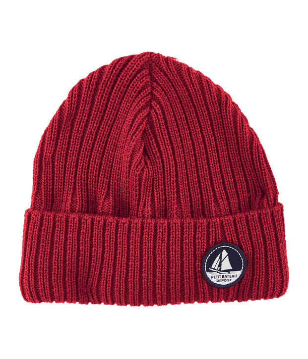 Bonnet enfant mixte rouge
