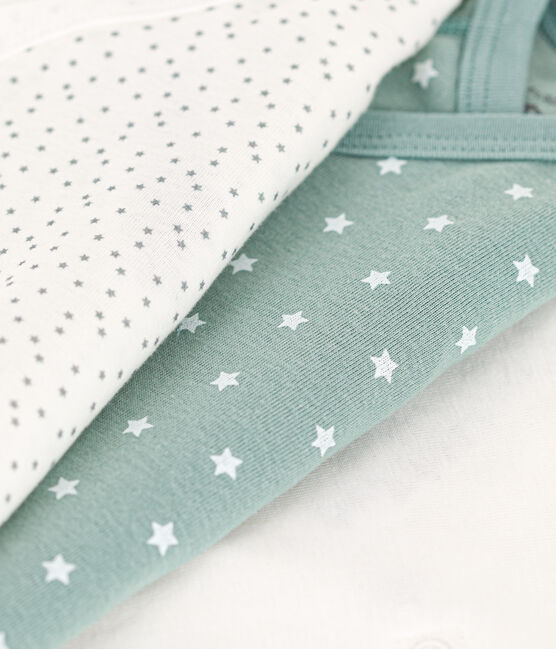 LOT DE 3 BODIES MANCHES COURTES BÉBÉ EN COTON variante 1