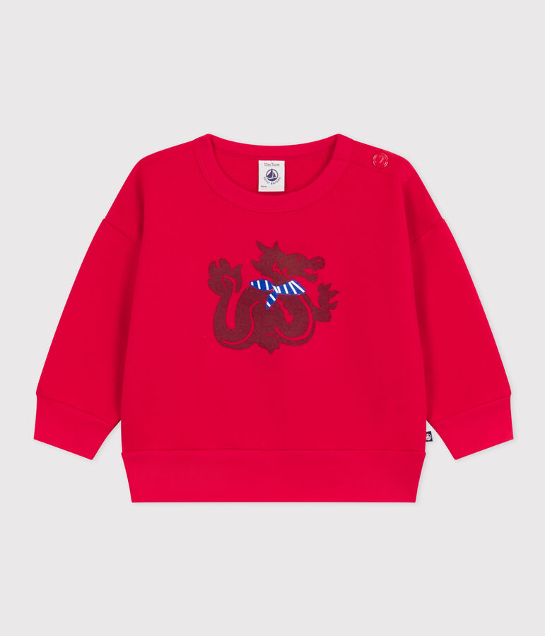 Sweatshirt en molleton b&eacute;b&eacute; rouge CORRIDA