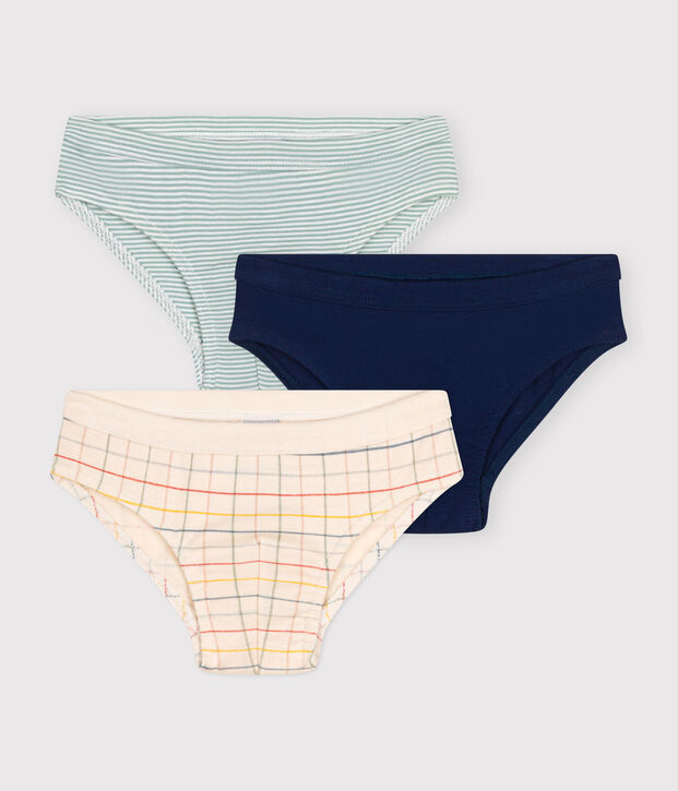 Lot de 3 slips en coton enfant multicouleur