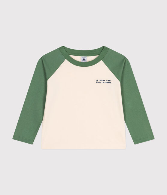 Tee-shirt manches longues en jersey fin enfant garçon AVALANCHE/ PALMERAIE