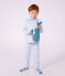 Pyjama boutonn&eacute; enfant en coton imprim&eacute; &eacute;toiles blanc/multicouleur