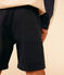 Short en twill de coton et lin enfant bleu SMOKING