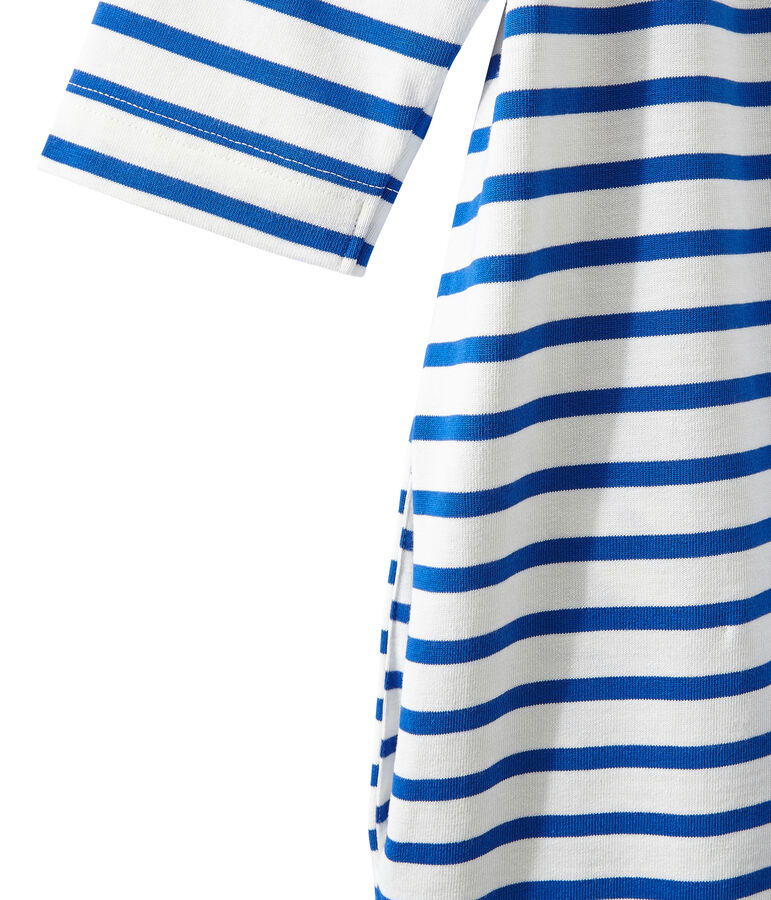 Robe marini&egrave;re femme blanc/bleu