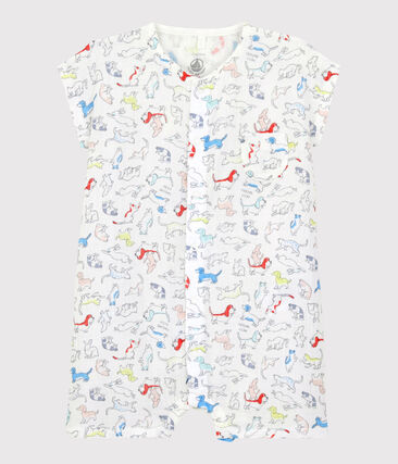 PETIT BATEAU - Combicourt chiots colorés bébé en tissu couche en coton biologique
