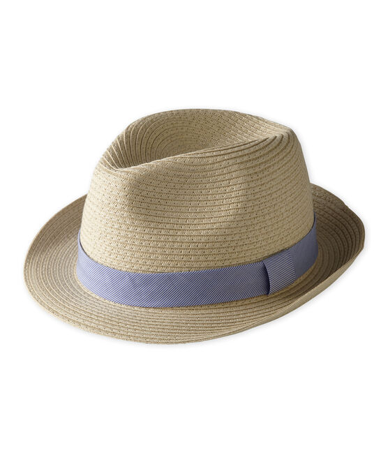 Chapeau de paille bébé garçon rose NATUREL