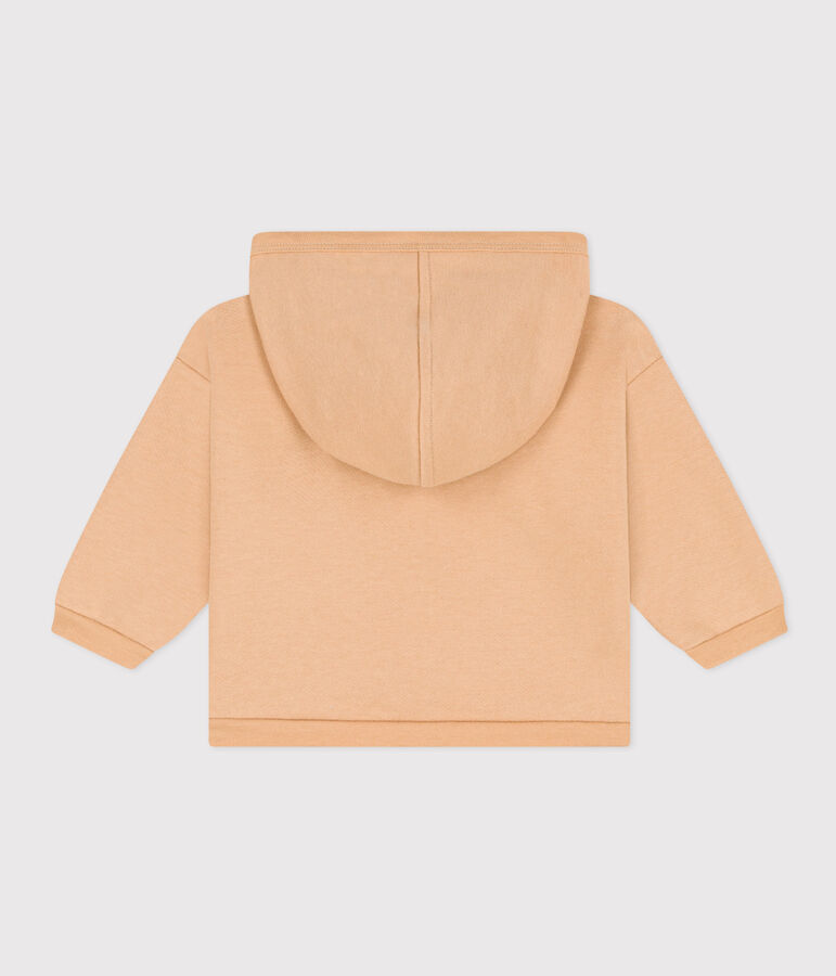 Sweatshirt &agrave; capuche en molleton b&eacute;b&eacute; beige TOURONE