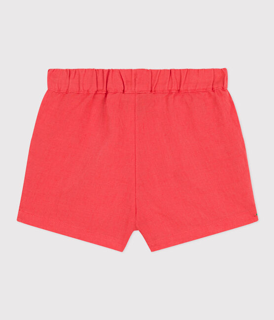 Short bébé en lin orange JUPITER