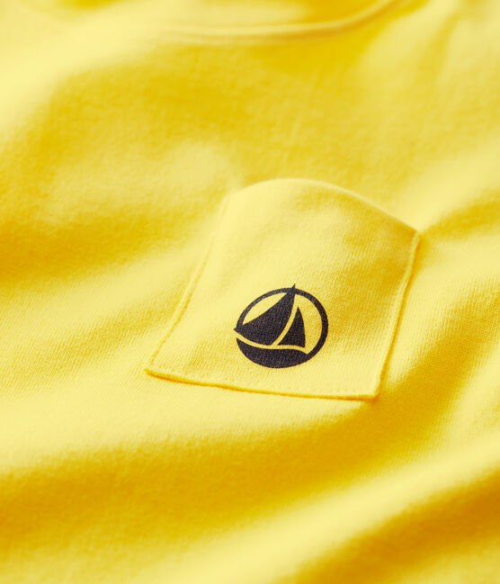 Tee-shirt manches courtes en jersey enfant garçon jaune RAIPONCE