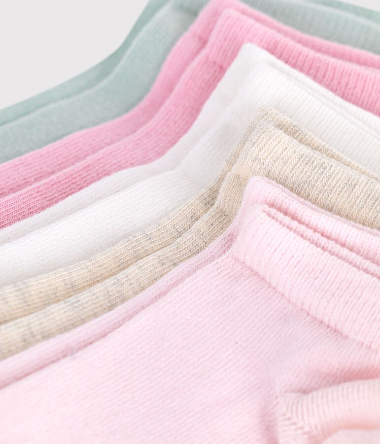 5 paires de chaussettes enfant en coton unies variante 2