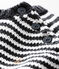 Pull milleraies bébé garçon gris CAPECOD/blanc MARSHMALLOW