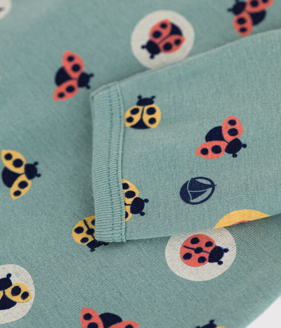 Pyjama bébé en coton ouverture au dos imprimé coccinelles PAUL/ JOHN/ MULTICO