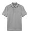 Polo manches courtes 100% coton jersey piqué. gris SUBWAY CHINE