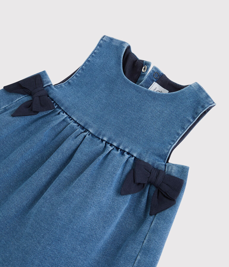 Robe en denim b&eacute;b&eacute;. bleu JEANS