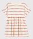 Robe manches courtes à imprimé en coton enfant fille