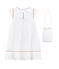 Robe et son sac de cérémonie enfant fille blanc ECUME