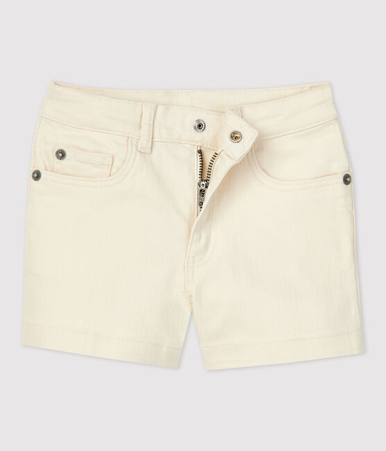 Short en denim enfant fille écru AVALANCHE