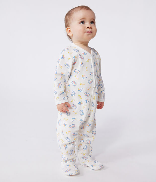Pyjama b&eacute;b&eacute; en coton vans blanc/multicouleur