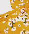 Robe manches courtes enfant fille jaune BOUDOR/ MULTICO
