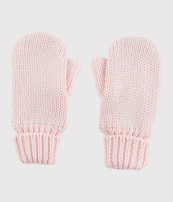 Moufles enfant fille rose MINOIS/ ARGENT