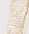 Snood enfant fille blanc MARSHMALLOW/jaune OR