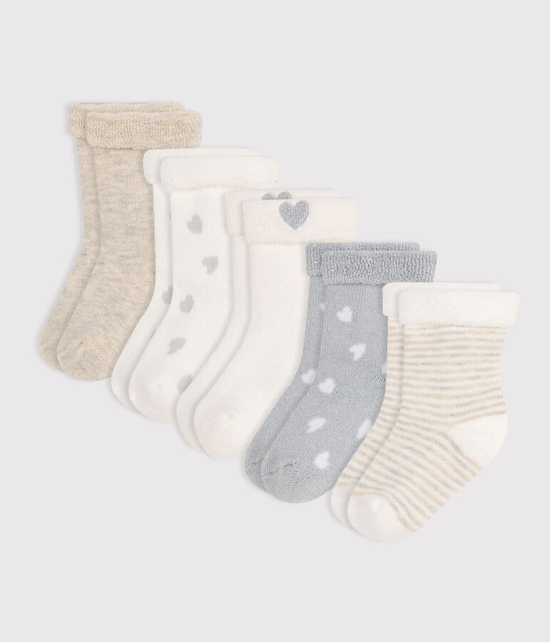 Lot de chaussettes naissance en coton uni variante 1