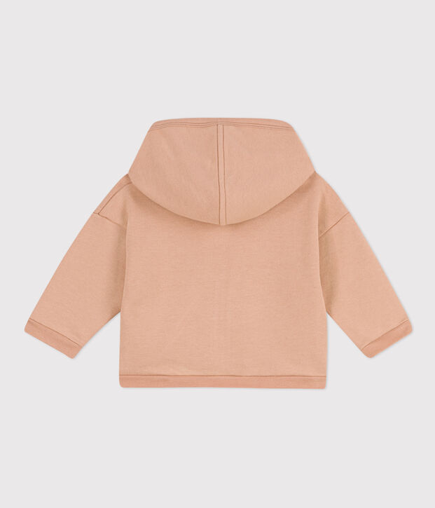 Sweatshirt &agrave; capuche b&eacute;b&eacute; beige