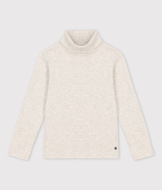 Sous-pull en coton enfant fille / garçon beige MONTELIMAR CHINE