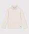 Sous-pull en coton enfant fille / garçon beige MONTELIMAR CHINE