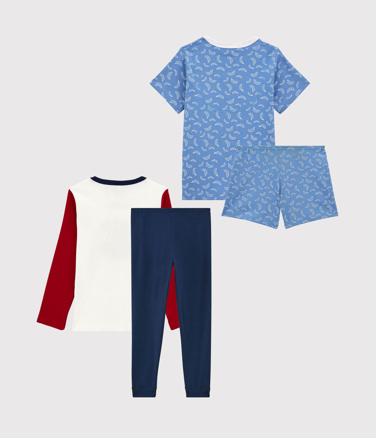 Lot de 2 pyjamas petit gar&ccedil;on en coton multicouleur