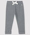 Pantalon milleraies bébé fille bleu SMOKING/blanc MARSHMALLOW