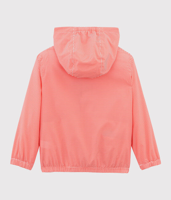 Coupe vent enfant mixte rose GROSEILLER/blanc MARSHMALLOW